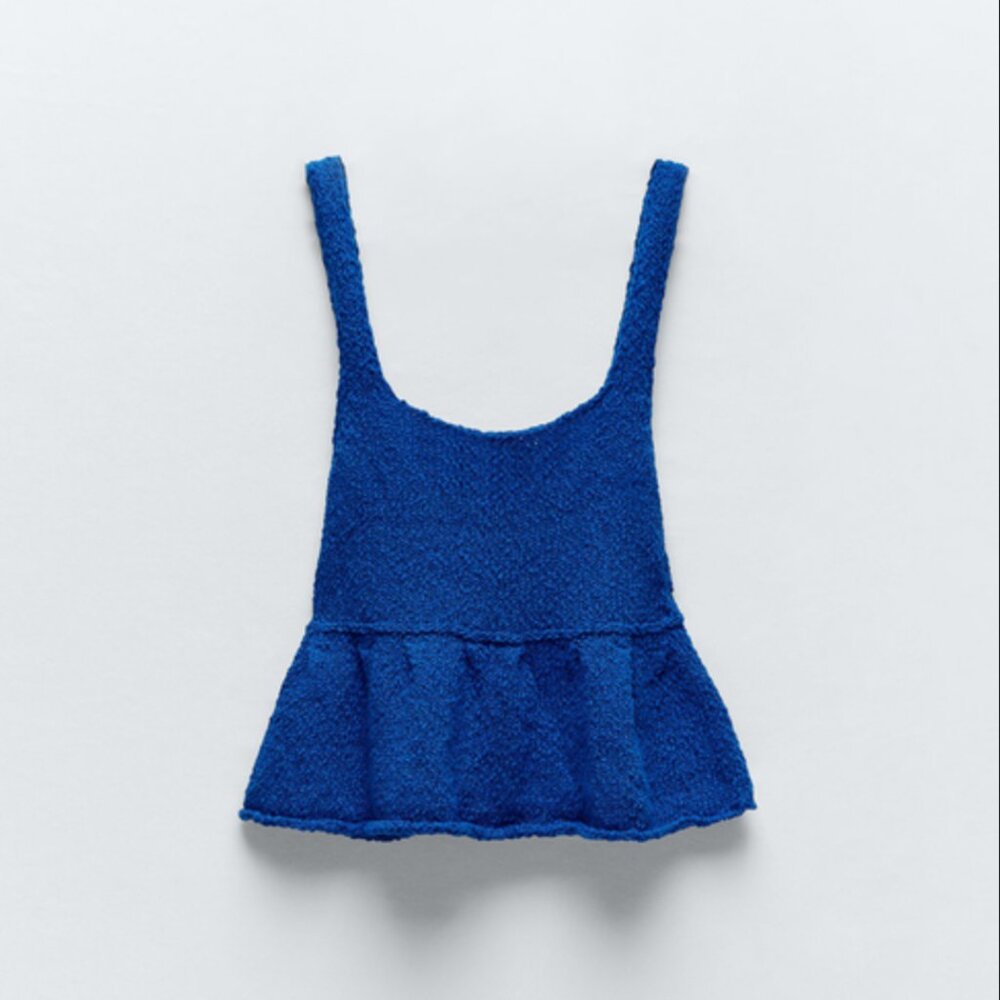 Zara Peplum Knit Top